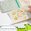 Neues Mini-Aquarell-Malbuch Quadratisch Verdickt 300g Taschen-Skizzenbuch Tragbares Zeichenheft Reise