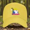 Penguin With Hard Hat and Sunflowers Baseball Cap Adjustable Polyester Outdoor Sun Hat