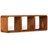 Solid Wood TV Cabinet with Honey Colored Finish 120 X 30 X 40 Cm