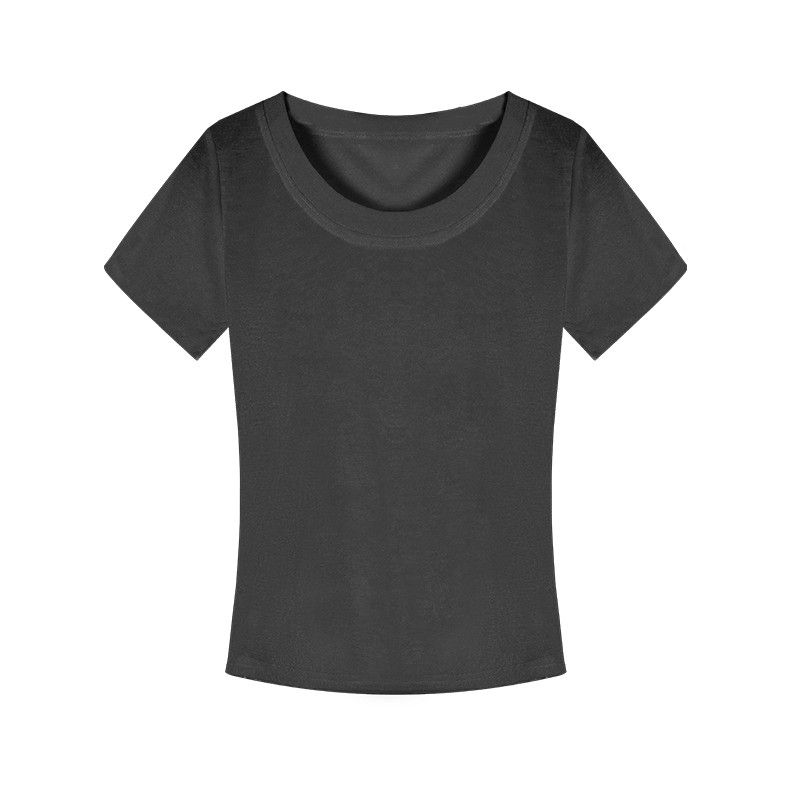 

Seaside Vacation Style Suit Women s All-Match White Short-Sleeved T-shirt Summer Retro Red Small Floral Skirt Two-piece Set Grey T-Shirt L