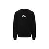 Evisu AW22 Little Seagull Plain Print Pullover Round Neck Sweatshirt Unisex Sweatshirt Black 0ELBSM0SW322XXCT