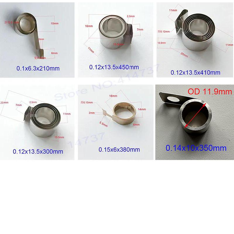 Constant force stainless steel clockwork spring small size retractable return scroll spring toy constant force spring