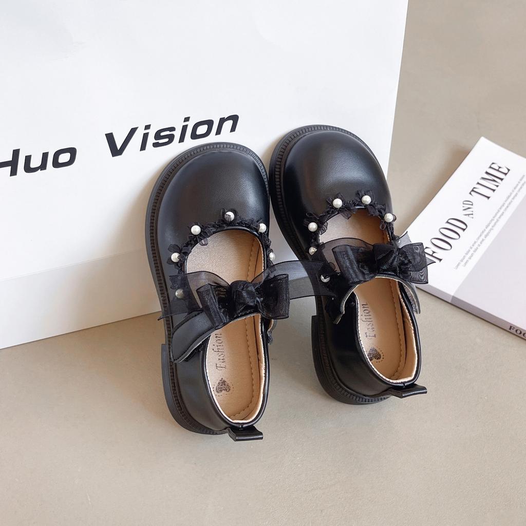 Girls' princess shoes, white spring new children's leather shoes, girls' dress soft-soled shoes, baby girl's single shoes