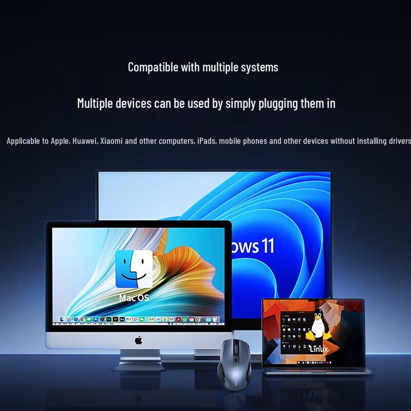 UGREEN Wireless Bluetooth Dual-Mode Silent Ergonomic Mouse