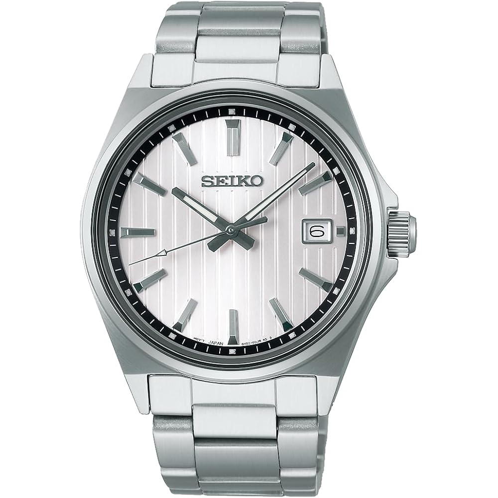 

Мужские кварцевые часы Seiko Selection SBTH001 Белый циферблат Календарь даты Водонепроницаемость 10 АТМ Браслет из нержавеющей стали