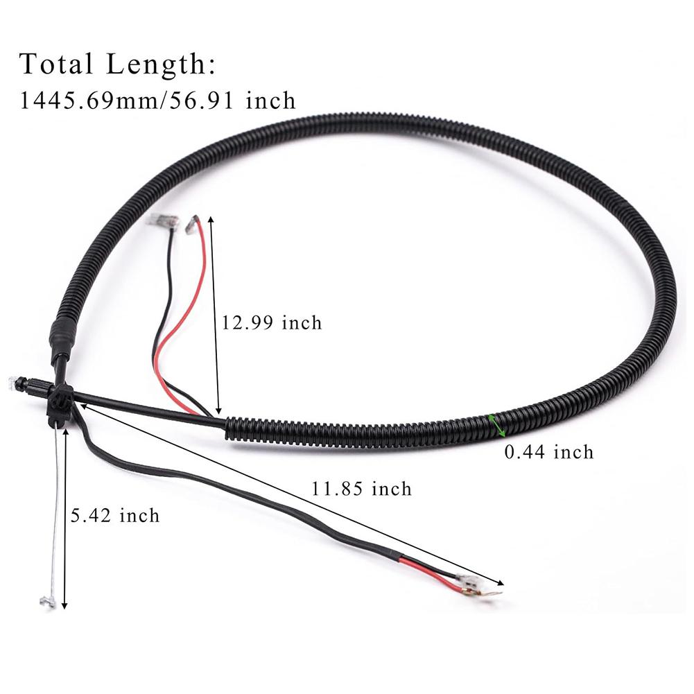 Replacement Throttle Cable Assembly 291899001 for RY38BP Blower with Rust Proof PVC Sheath and Precision Engine Connectors