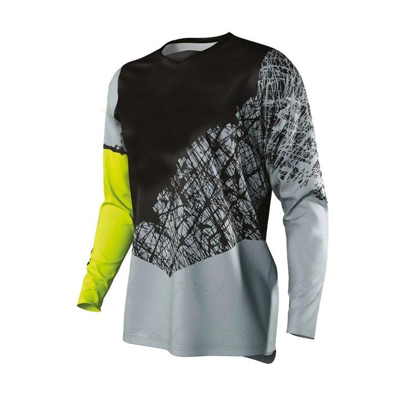 Maglia MTB Downhill Manica Lunga Motocross Racing Shirt Off Road Dirt Bike ATV Enduro MX