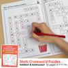 New Math Workbook Montessori For Kids Ages 5-8 Math CrossWord Puzzles Addition Subtraction Multiplication Division Criss Cross