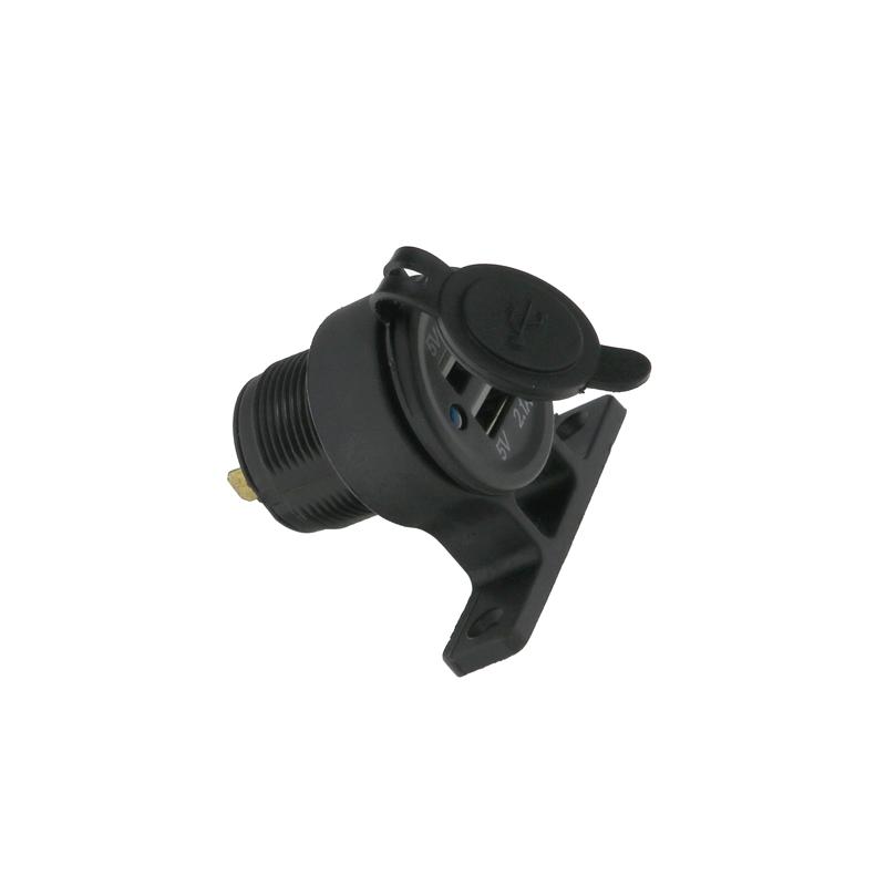 LMoDri 12V Dual USB Car Motorcycle Charger Socket Splitter Power Adapter Mobile Phone Charge