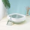 Large Extra-Thick Half-Enclosed Cat Litter Box Anti-Splash Cat Toilet for Cats Pet Supplies Easy Clean