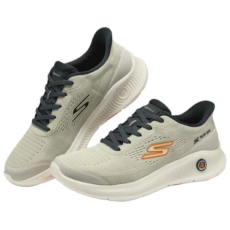 Skechers Go Walk Scarpe da Passeggio Comode Versatili Resistenti Scarpe da Ginnastica Uomo Grigio Chiaro 216757-OFWT