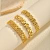 Wind Copper Inlaid Zircon Strap Bracelet Gold, High-End Versatile Women'S Jewelry Pbr-300