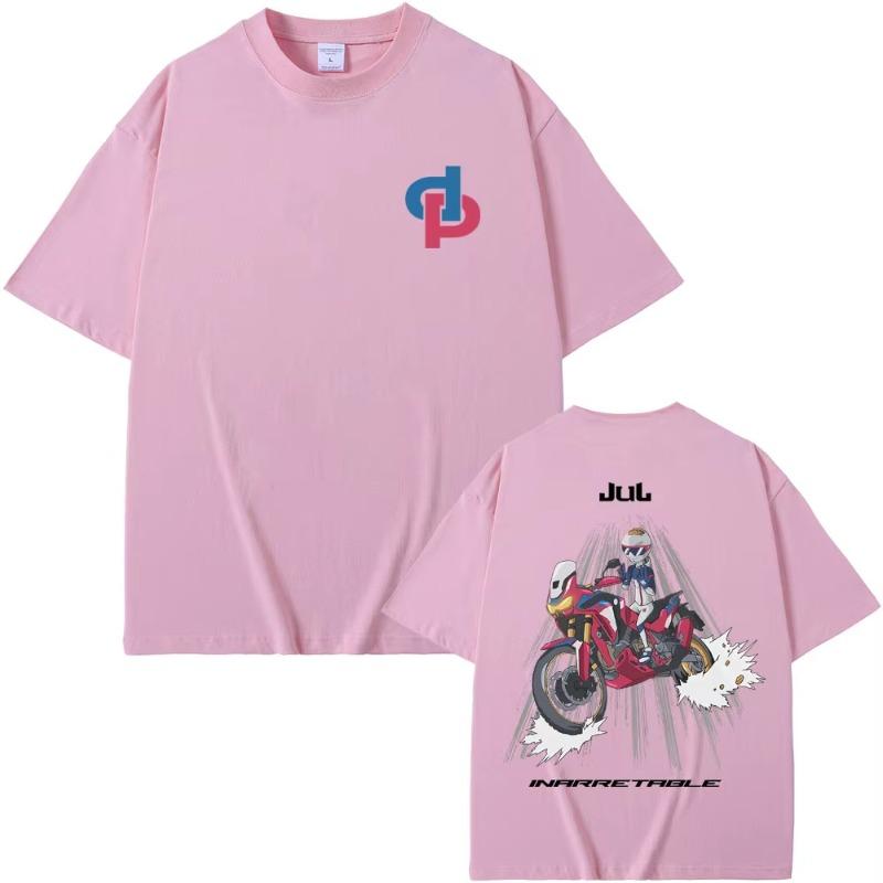 

France Rapper Jul Album Inarretable Tour T Shirts Men Women Hip Hop T-shirt Men s Fashion Trend Short Sleeve T-shirts XXXL