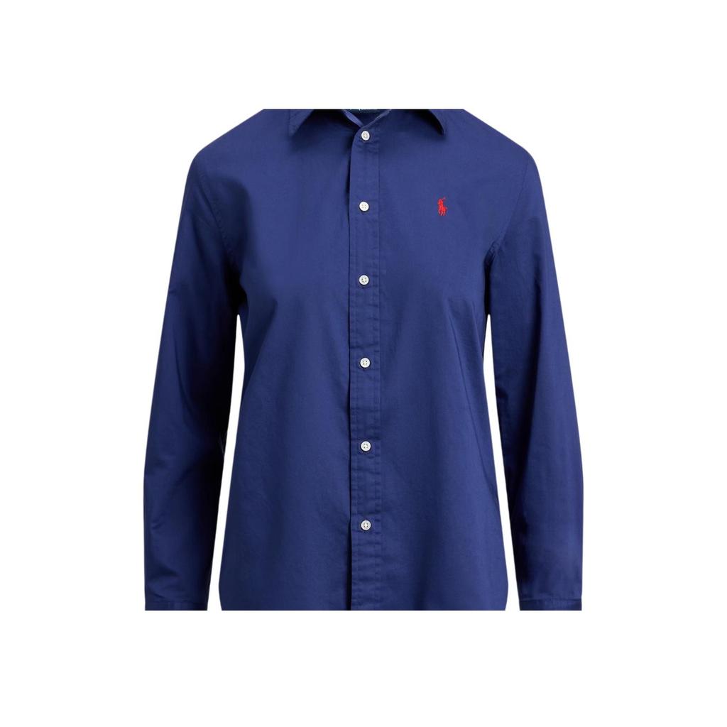Polo Ralph Lauren Classic Fit Cotton Twill Shell Button Shirt Women Shirts 211A92177-002