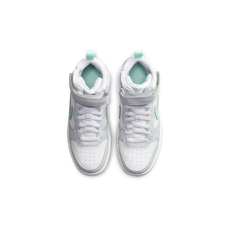 Nike Court Borough Mid 2 GS Pure Platinum Mint Foam Barnesneakers Hvit CD7782-011