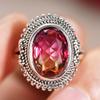 Sunset Sunset Exquisite Ring Women, Lolita Retro Sweet Accessories, European Light Luxury Ring