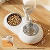 Large Dog Bowl 2 in 1 Pet Feeders Water Feeder Adjustable Height Feeder Waterer Food Container Bowl