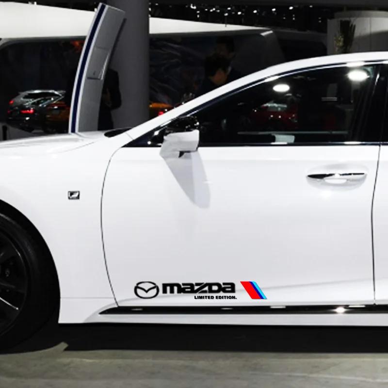 2pcs New Car Stickers Auto Side Body Sports Sticker Decals Auto Accessories for Mazda Alexa CX-5 CX8 CX-30 CX-6 CX-9 CX30 CX-4 FF25