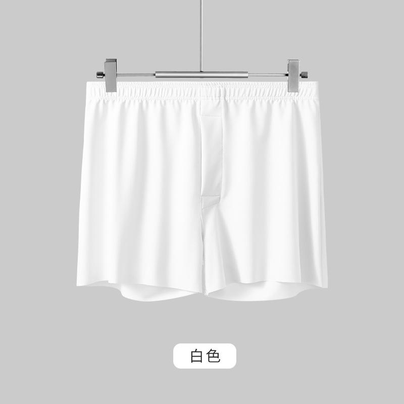 

Бесшовное мужское нижнее белье Ice Silk, дышащие, свободные, большого размера, быстросохнущие, мужские боксеры 4XL белый