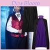 Halloween Long Hooded Double-layered Cloak For Anime Cosplay Stylish Design
