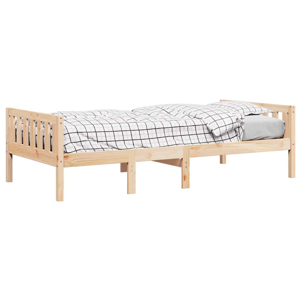Vidaxl Łóżko Dziecięce Bez Materaca, 90X190 Cm, Lite Drewno Sosnowe