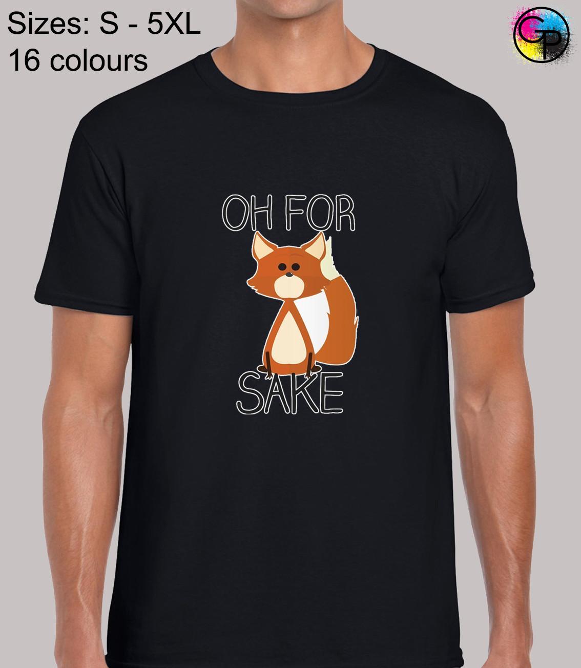 Oh For Fox Sake Funny Novelty Regular Fit T-Shirt Mens Womens Tees Top Top TShirt Tee for Men S