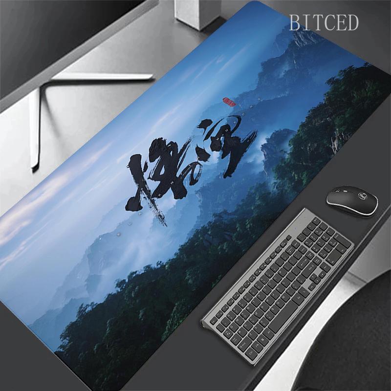 New Game Black Myth WuKong Game Mousepad Office Xxl Large Teclado Big Mouse Pad Computer Game Keyboard Rubber Anti-Slip Mice Mat
