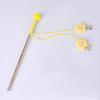 Cat Interactive Toy Comfortable Handle Soft Bell Delicate Tear-resistant Relieve Stress Vivid Color Flower Fairy Funny Cat Stick for Kitty