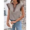 BITCED Camicette e camicie casual con scollo a V a maniche corte alla moda da donna