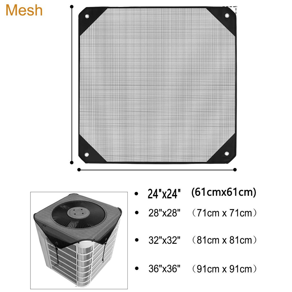 Air Conditioner Covers for Outside Units,36"/32"/28"/26" Central AC Cover, Top Universal Mesh Cover Defender for All Seasons