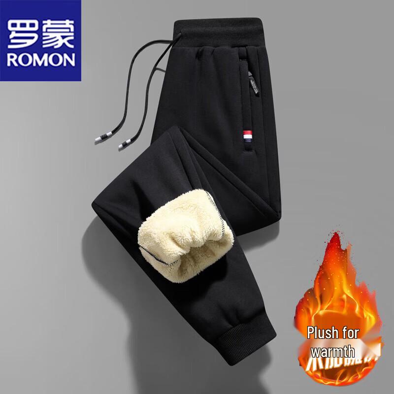 ROMON Men's Fleece Lined Casual Pants