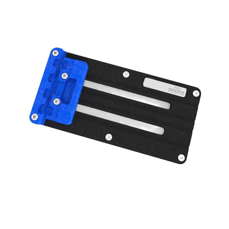Spring Repair Holding Fixture TH02 with Sliding Clamp Block, Flat Base Screw-Fastened Contact Point for Manual Repair Maintenance Tasks