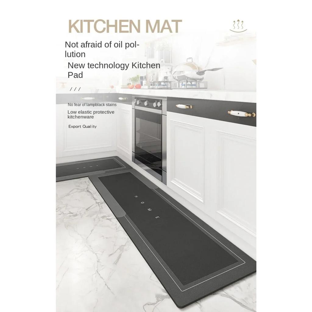 HOMZY Kieselgurmatte Küchenteppich Rutschfest Küchenlangteppich Super Saugfähige Fußmatten Eingangstürmatte Teppiche für Wohnzimmer