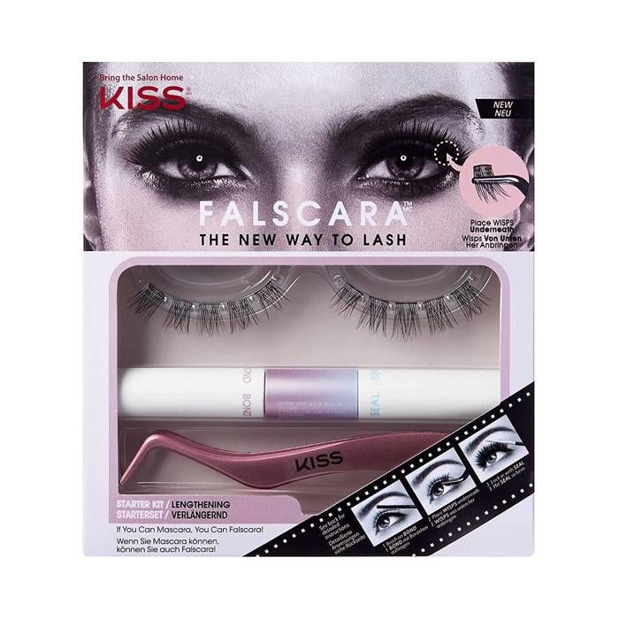 Faux Cils - KISS - FALSCARA - Application Rapide - Noir - Look Naturel