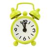 Classic Home Cute Battery Operated Analog Mini Round Bedside Desk Alarm Clock