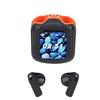 BT Earphones LCD Display APP Control Portable Headphones Earbuds for Study Work Life 10m Black