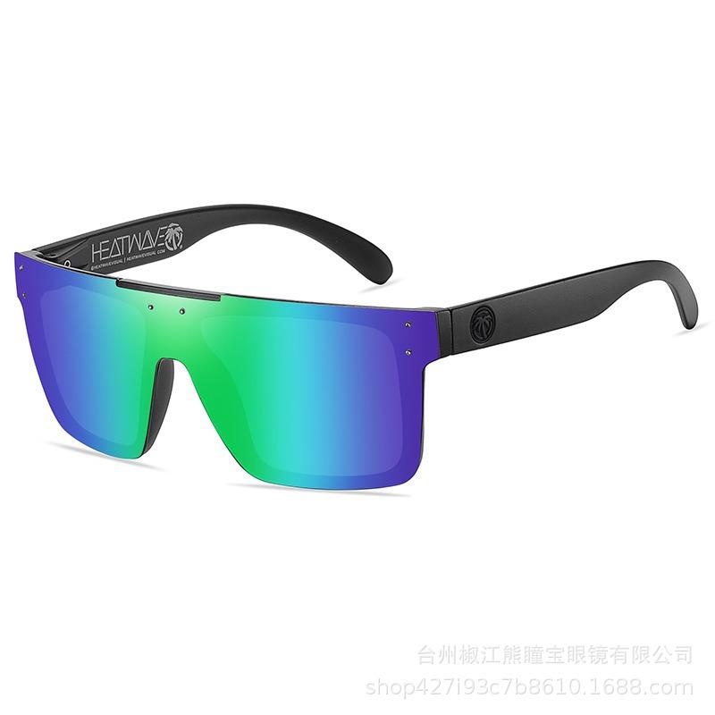 Hot Selling HEAT WAVE Cycling Goggles Colorful Real Film Outdoor Sports Personalized Polarized Sunglasses