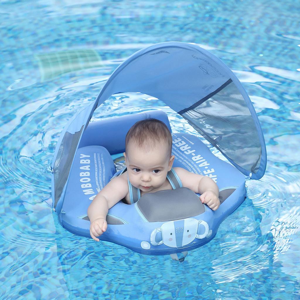 Mambobaby Baby Swim Float Non-inflatable Baby Swimming Float Ring Waterproof Kids Swim Trainer for