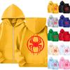 Kids Hooded Pullover Long Sleeve Jacket Trendy Outerwear for Boys and Girls