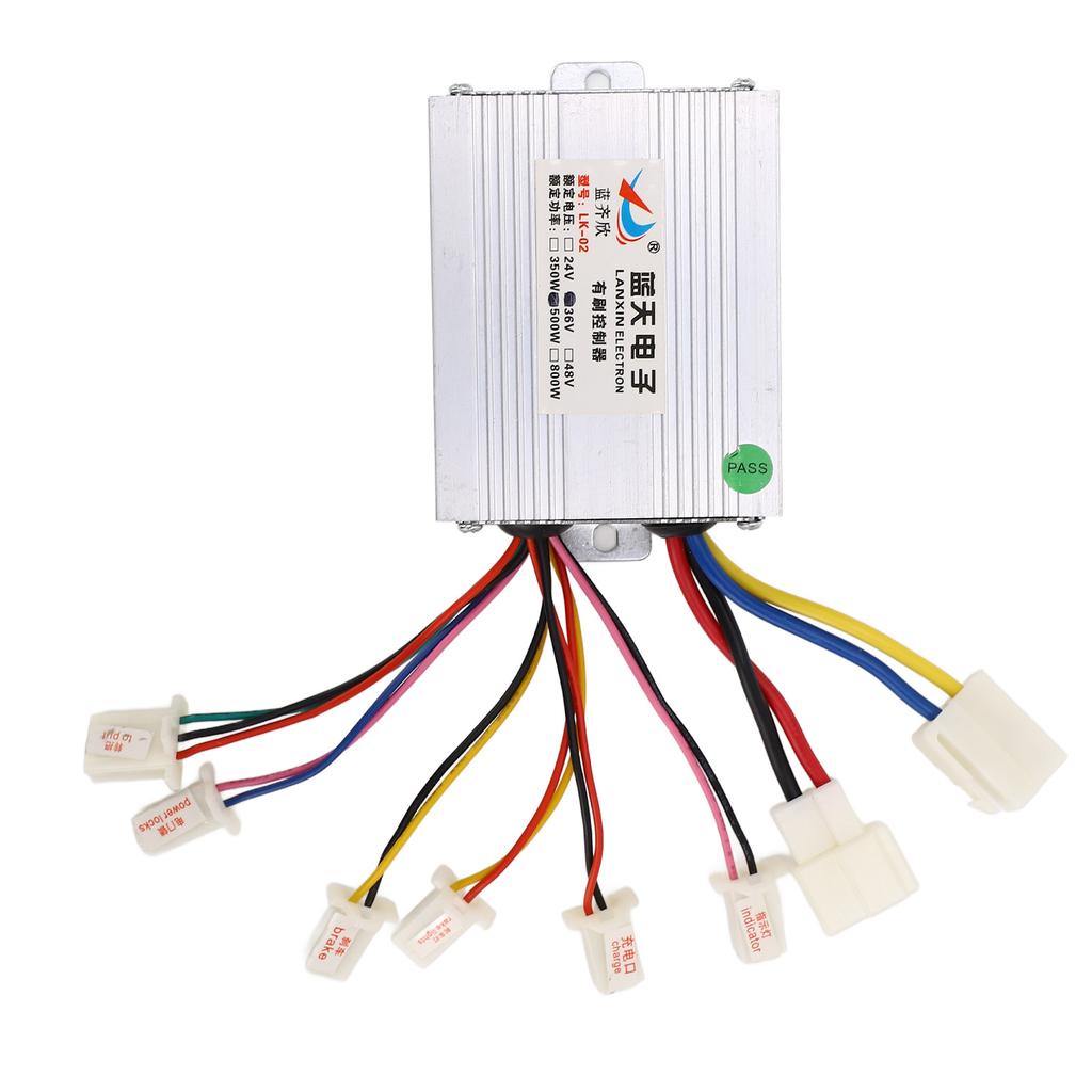 Controller cu perii 36V 500W Aliaj de aluminiu Controller motor cu perii pentru Biciclete electrice Triciclete Motociclete