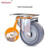 Heavy-Duty 6-inch Rubber Fixed Caster Wheel