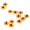 60pcs 16mm Sunflower Slime Beads Resin Sunflower Flatback Cabochons Beads  for Scrapbooking