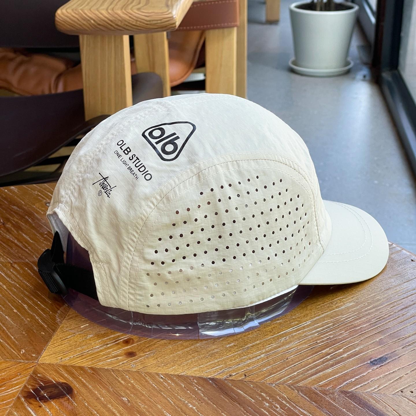 

Summer Thin Quick-drying Cap Mesh Breathable Short Brim Hat Outdoor Sports Versatile Sunshade Baseball Cap бежевий