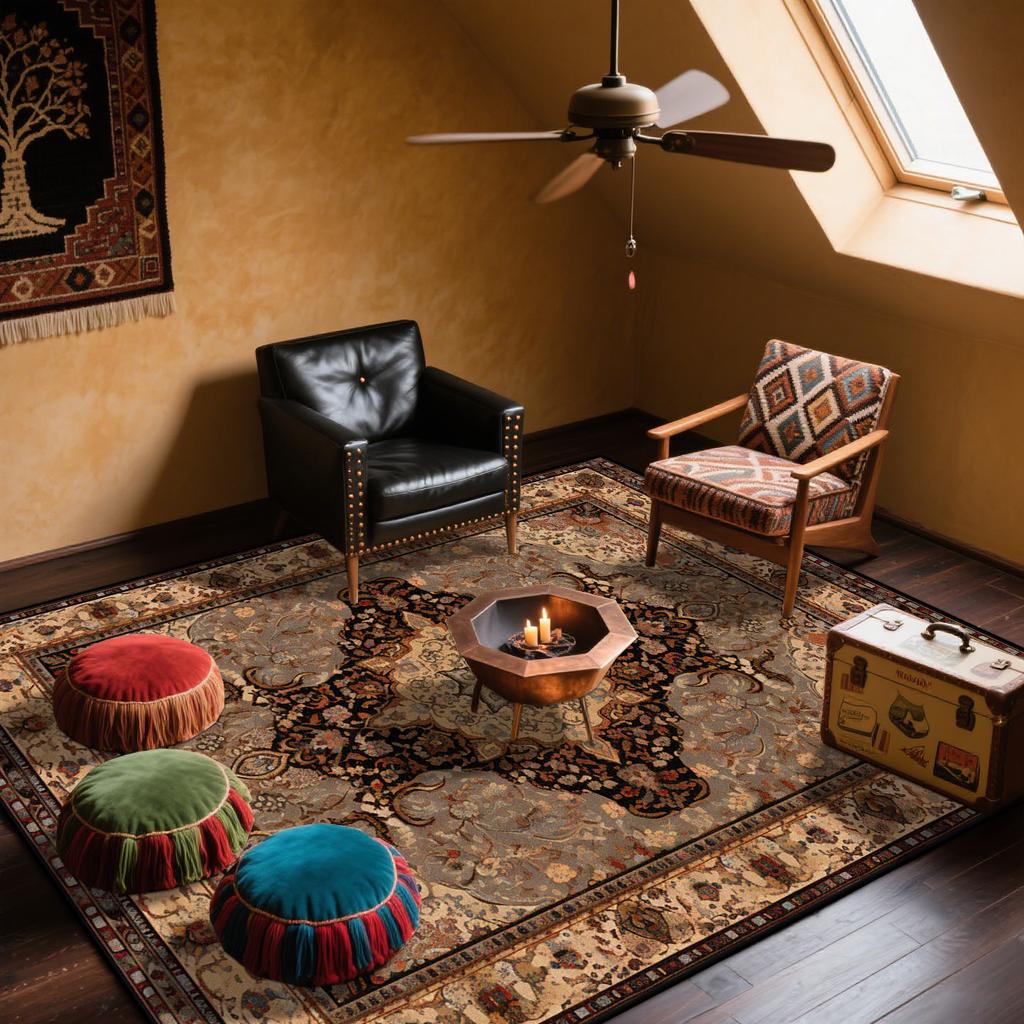 Persian Retro Ethnic Style Carpet Home Decoration Living Room Sofa Large Rugs Bedroom Bed End Non-slip Soft Floor Mat Washable