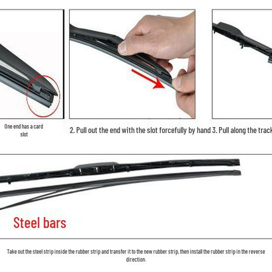 Náhradní gumička stěrače Toyota 3dílná - 8,5 mm