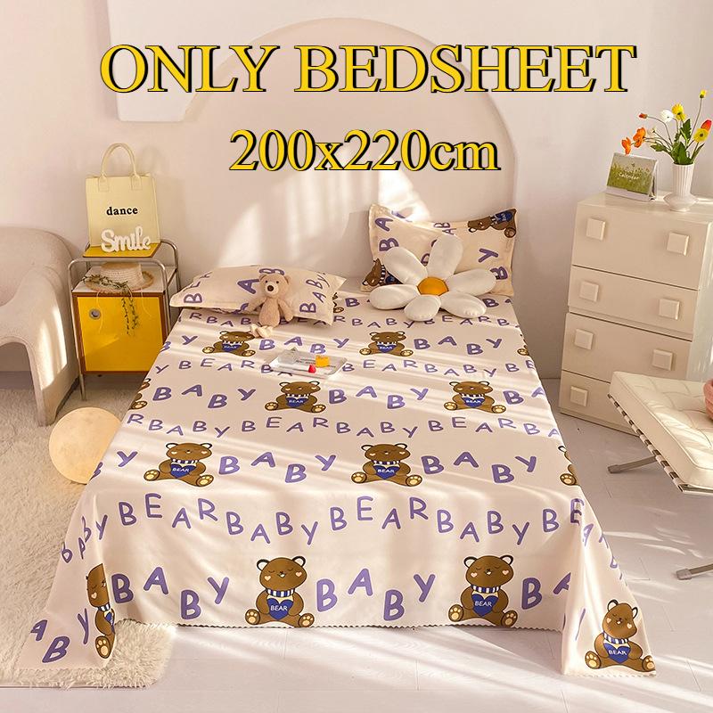 Bettlaken Hautfreundlich Gebürstet Verdickt Doppel Einzelbett Mehrspezifikationslaken für Alle Jahreszeiten