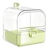 Small Bird Hanging Bath and Food Accessory for Birdcages, Cage Station for Companion Birds and Indoor Cage Use