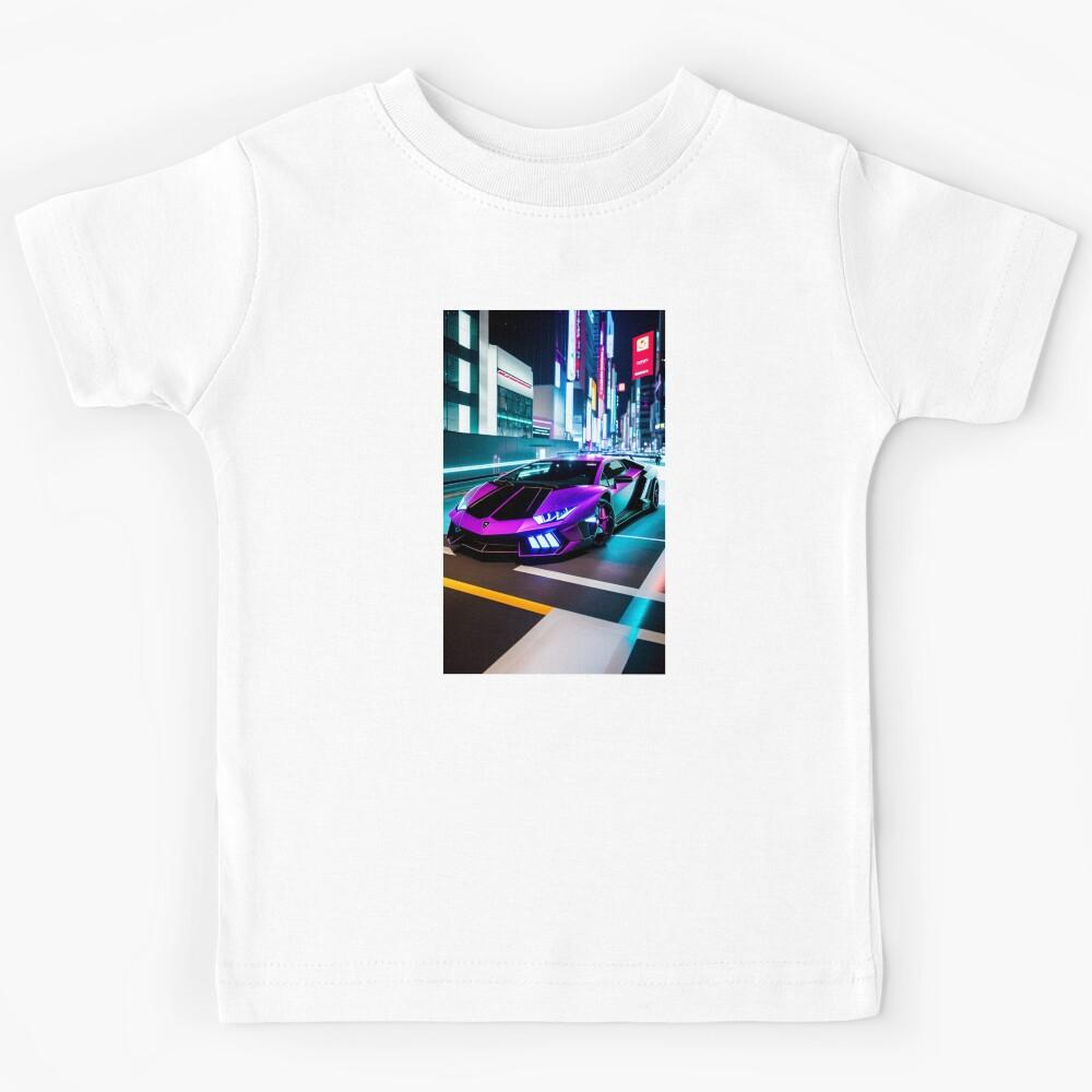 A.I INK | Futuristic Cyberpunk Lambo Kids T-Shirt 120