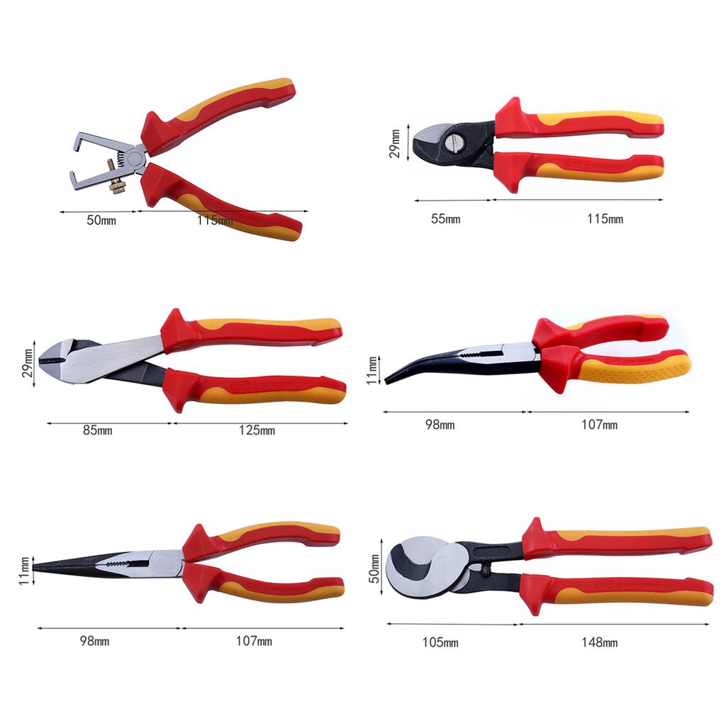 Insulated Cable Cutter Wire Stripper Electrician Shears Pliers Scissor Cutting