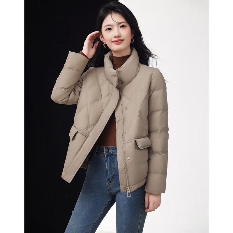 

Women s Simple Elegant Short Down Jacket L22025Y1 L